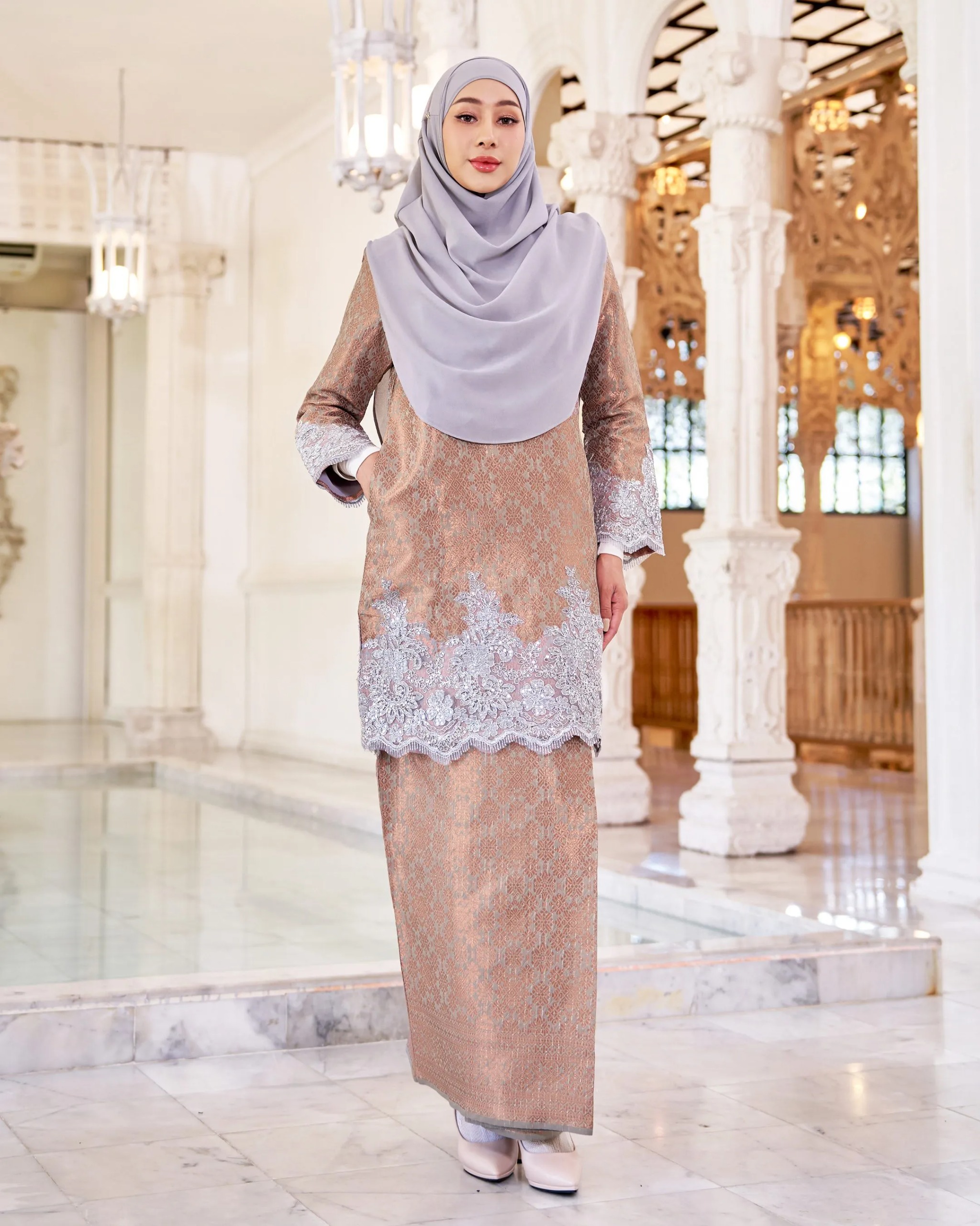 Baju Kurung Moden Lace Songket Ramadhani