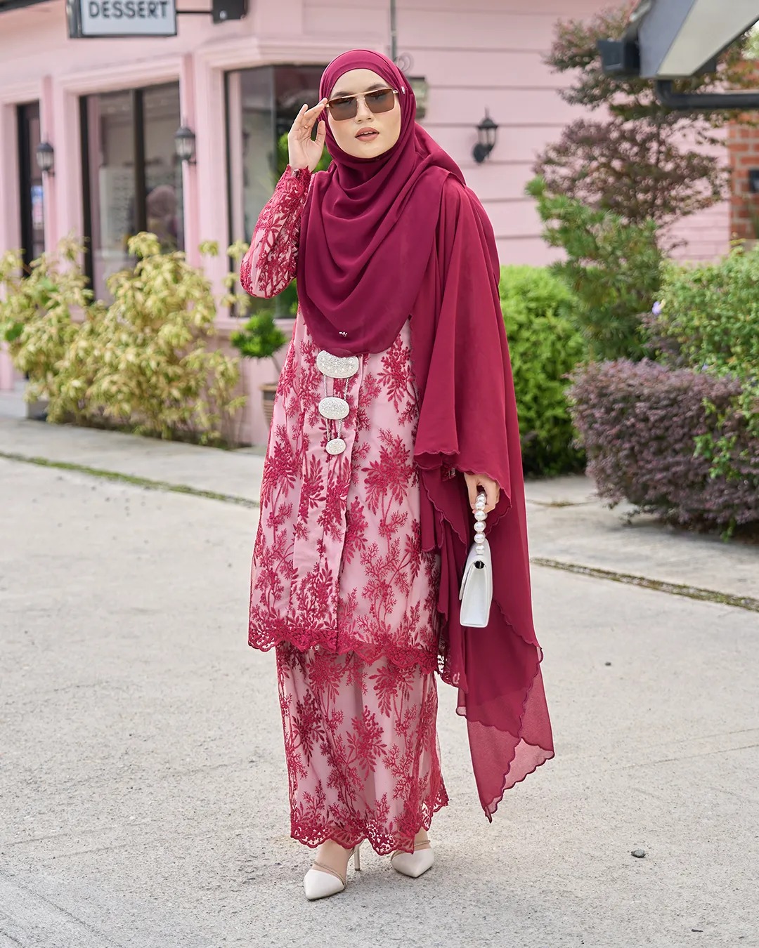 Baju Kebarung Lace Ardina