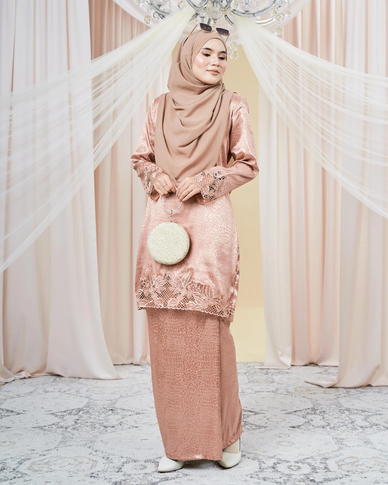 Baju Kurung Jacquard Sulam Airis