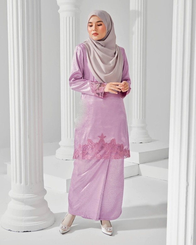 Baju Kurung Jacquard Sulam Airis