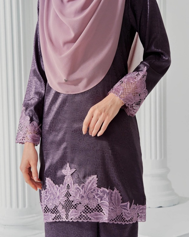 Baju Kurung Jacquard Sulam Airis