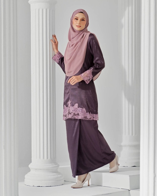 Baju Kurung Jacquard Sulam Airis