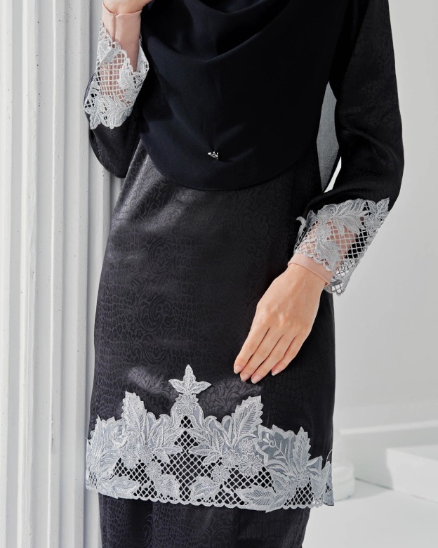 Baju Kurung Jacquard Sulam Airis