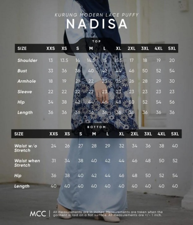 Baju Kurung Moden Lace Puffy Nadisa