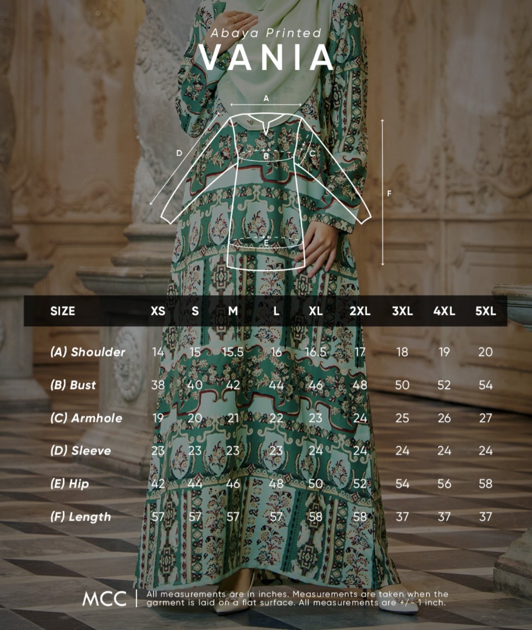 Abaya Printed Vania