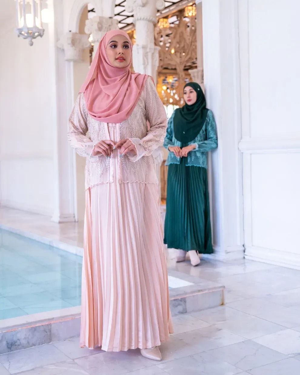 Dress Lace Pleated Rosalia