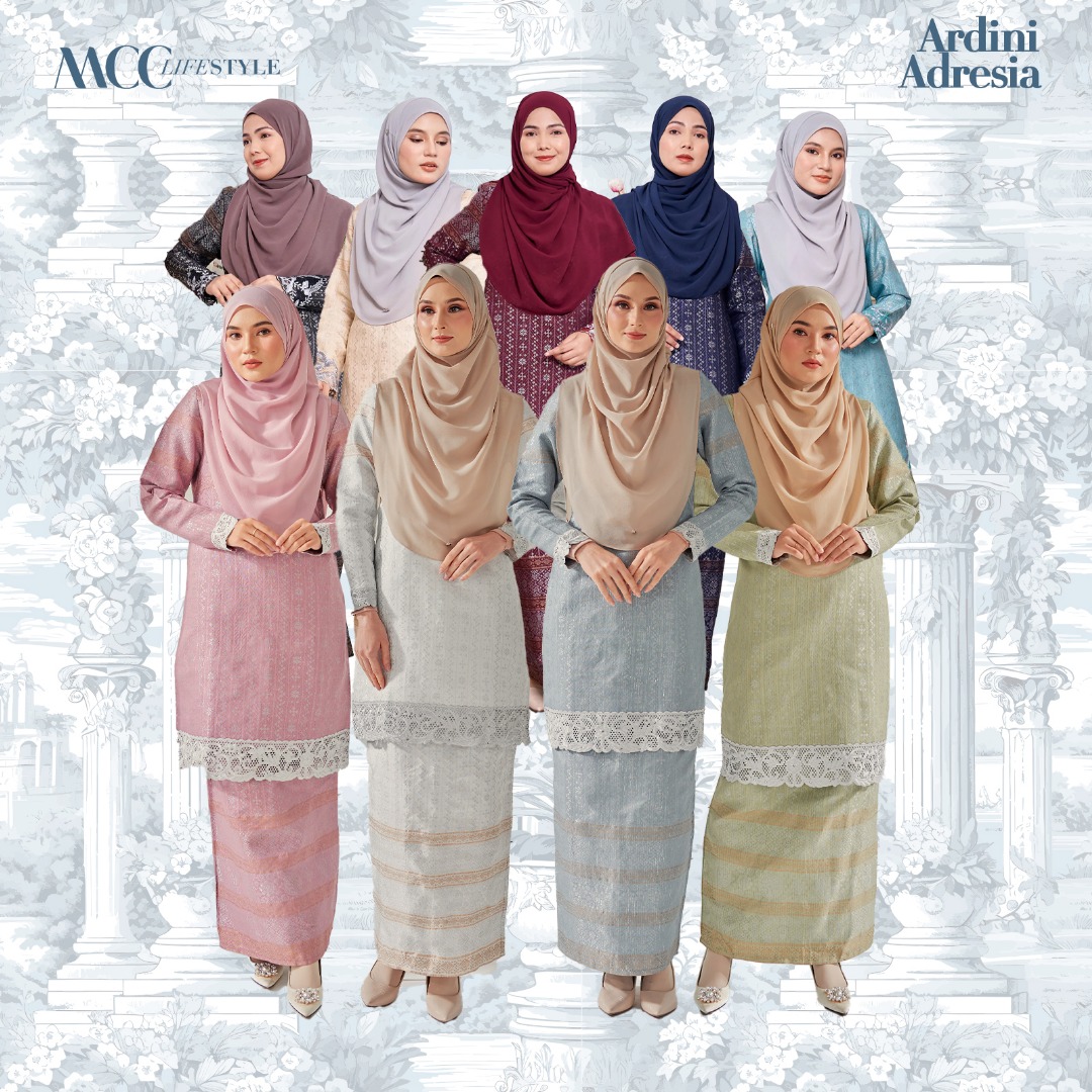 Baju Kurung Moden Sulam Songket Ardini Adresia 
