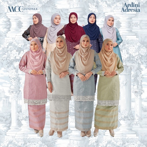 Baju Kurung Moden Sulam Songket Ardini Adresia 