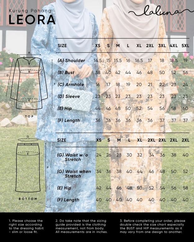 Baju Kurung Pahang Leora