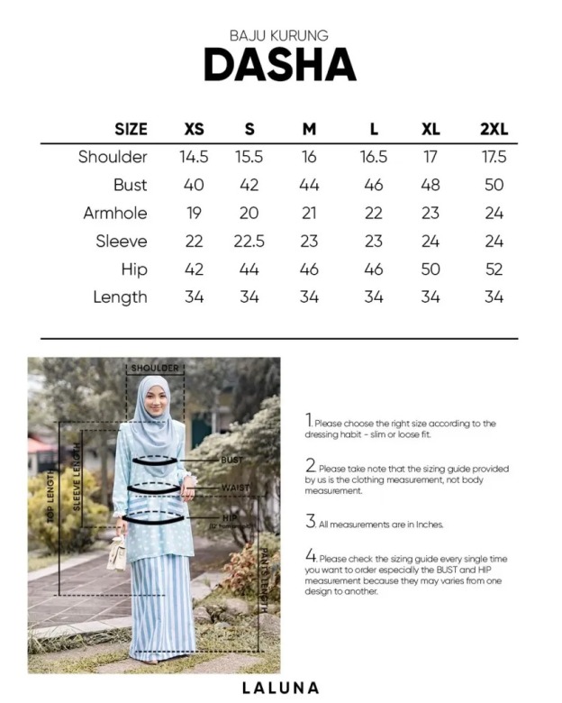 Baju Kurung Dasha Laluna X MCC