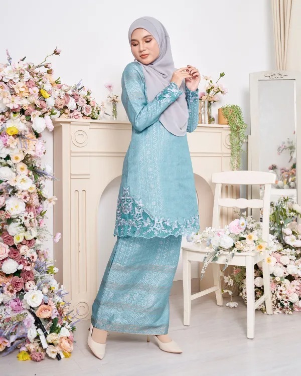 Baju Kurung Moden Sulam Songket Ardini Adresia 