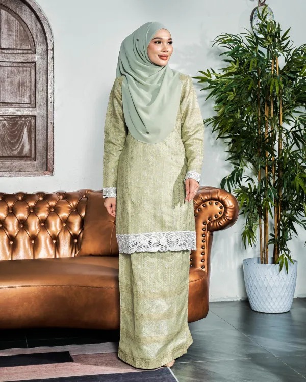 Baju Kurung Moden Sulam Songket Ardini Adresia 
