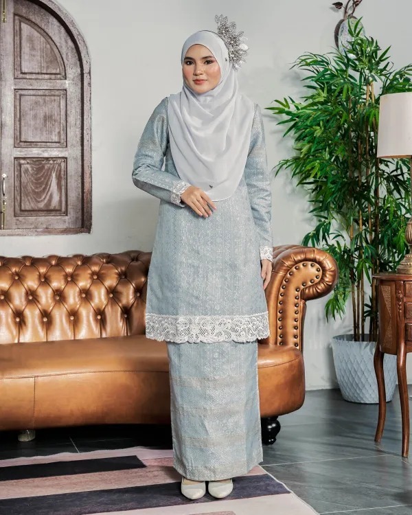 Baju Kurung Moden Sulam Songket Ardini Adresia 