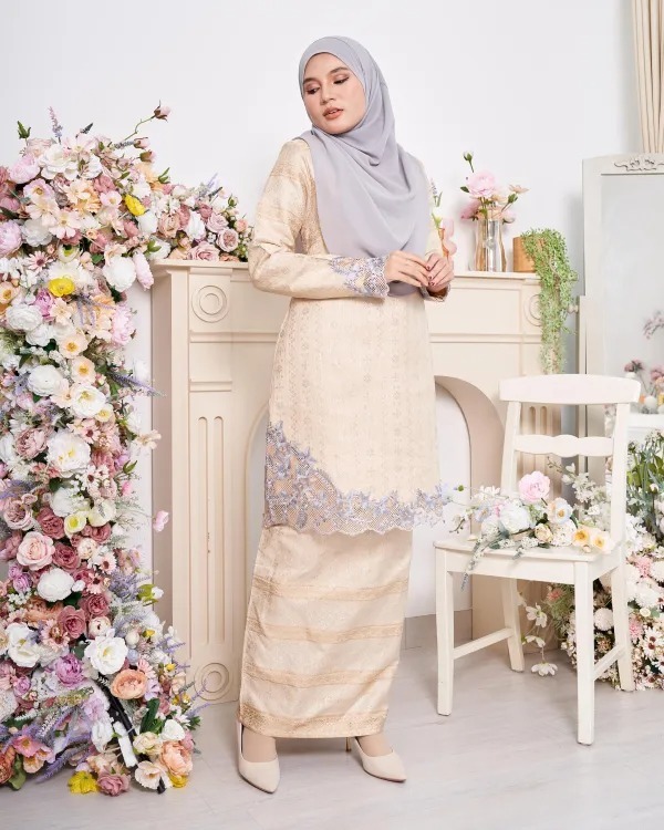 Baju Kurung Moden Sulam Songket Ardini Adresia 
