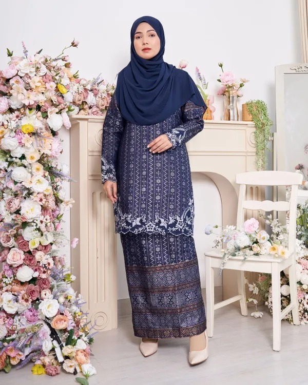 Baju Kurung Moden Sulam Songket Ardini Adresia 