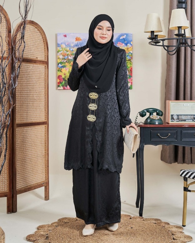Baju Kebarung Sulam Jacquard Anandi