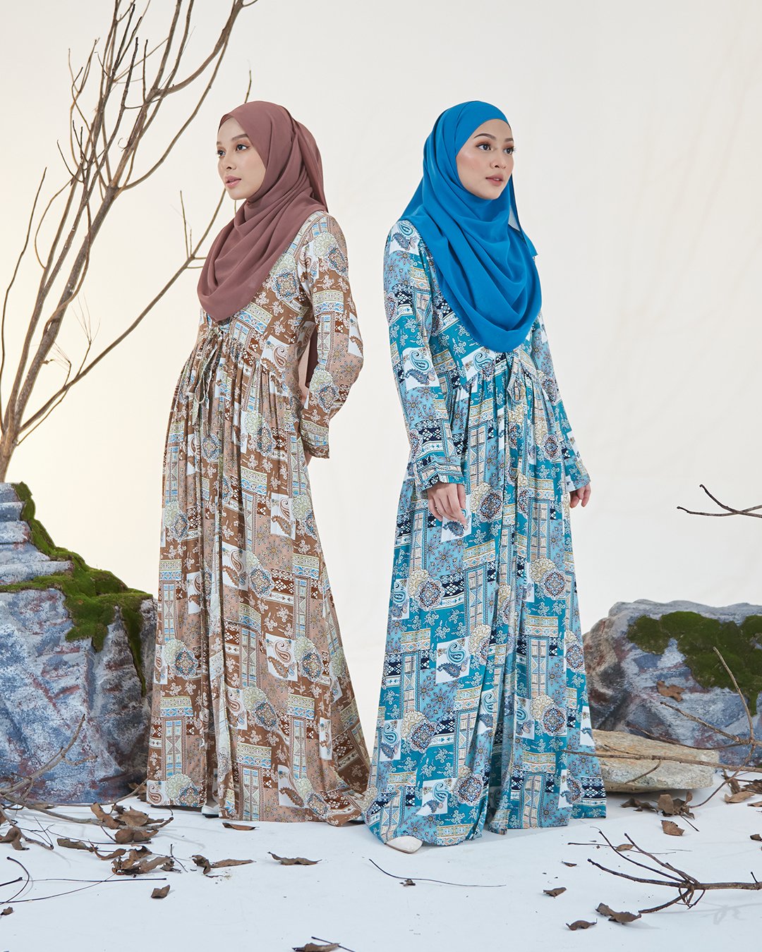 Dress Pleated Otelia - Terracotta