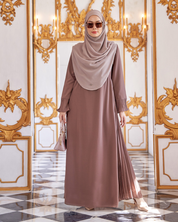 Dress Pleated Rachita - Blow Brown