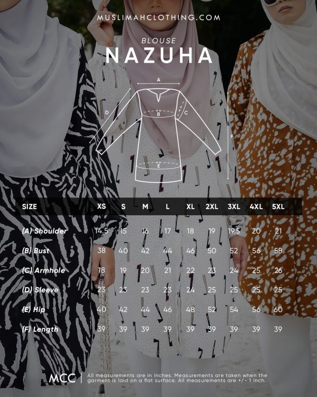 Blouse Nazuha - Blackie White