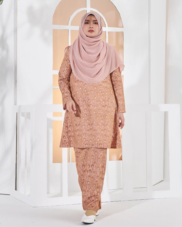 Baju Kurung Riau Lace Greece - Vanilla Cream