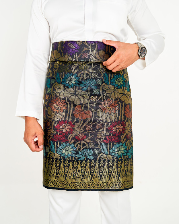 Sampin Songket Tenun Exclusive Hombre - Gold Series