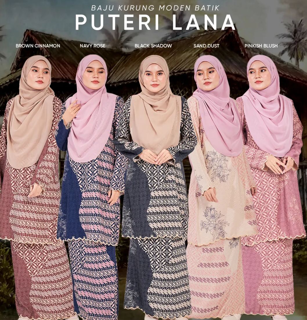 Baju Kurung Moden Batik Puteri Lana Laluna X MCC