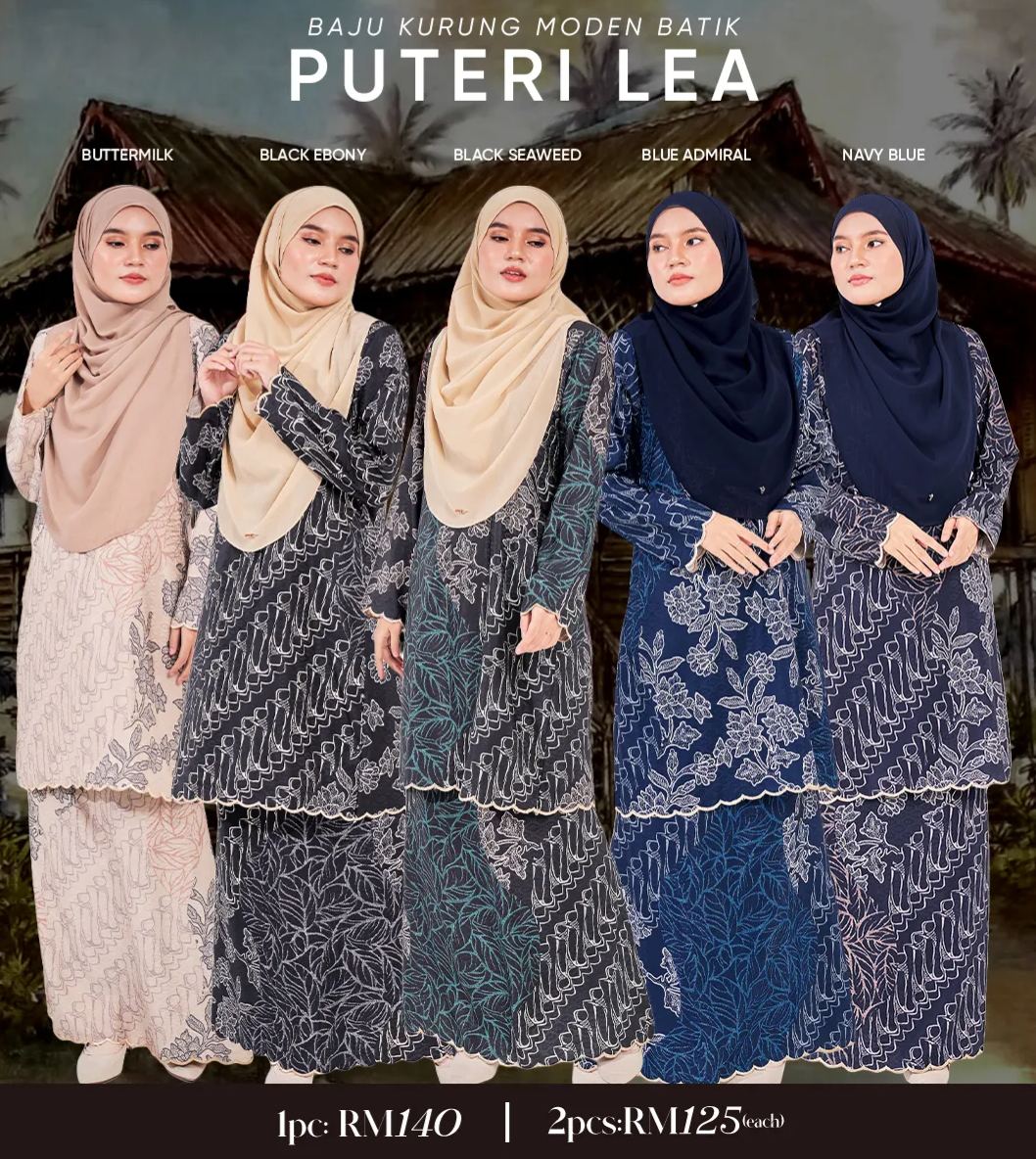 Baju Kurung Moden Batik Puteri Lea Laluna X MCC