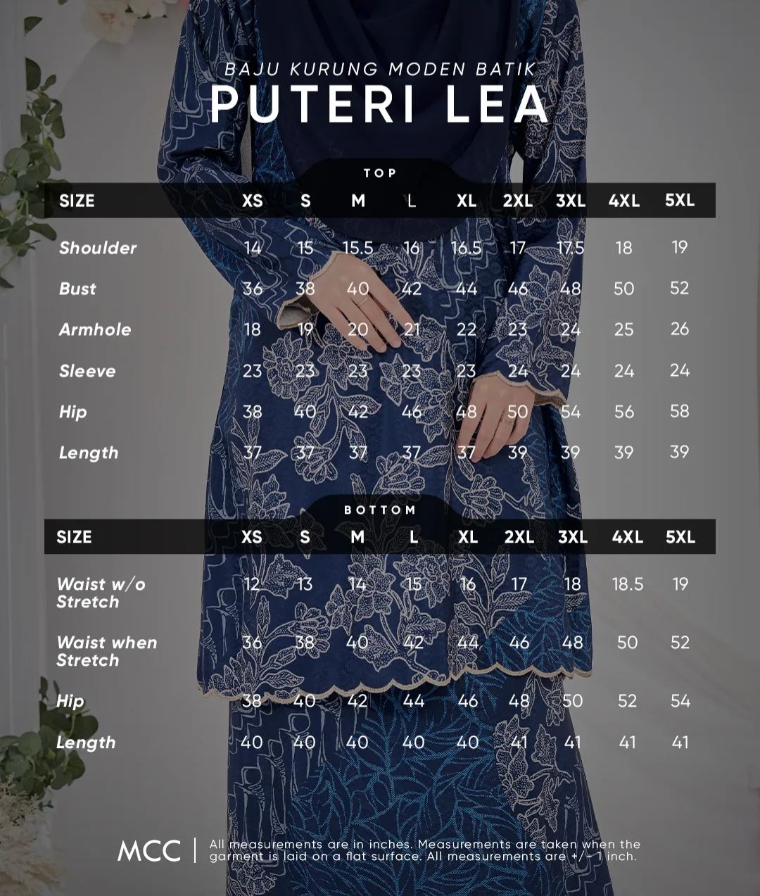Baju Kurung Moden Batik Puteri Lea Laluna X MCC