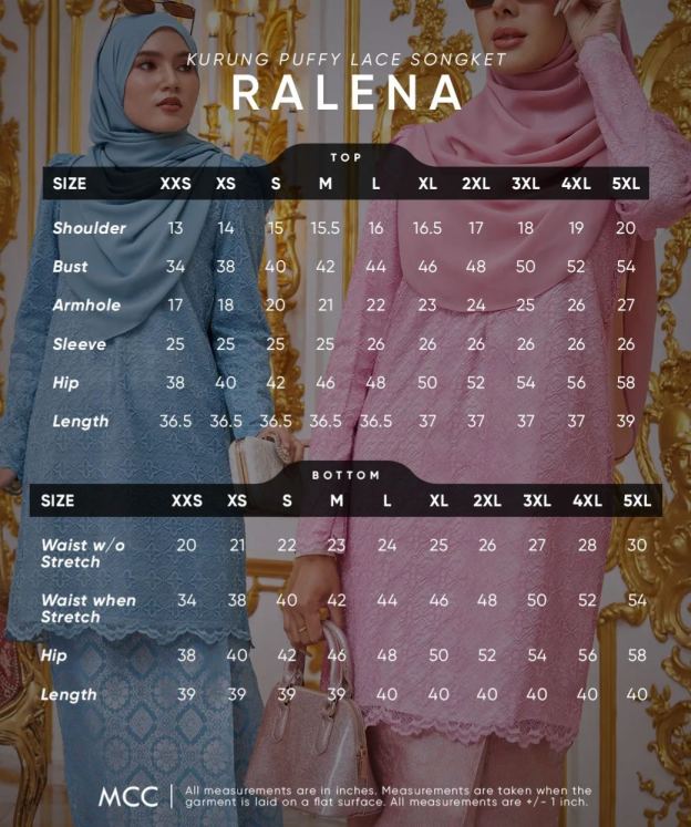 Baju Kurung Puffy Lace Songket Ralena