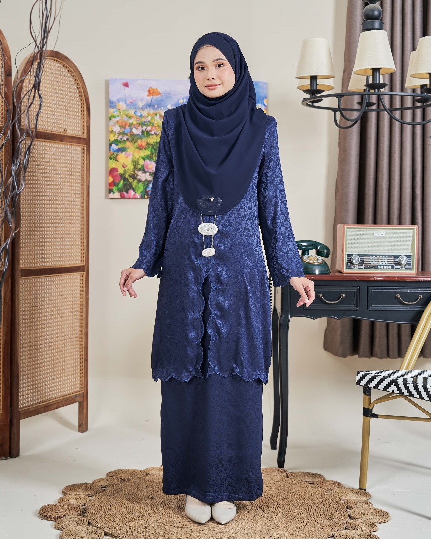 Baju Kebarung Sulam Jacquard Anandi