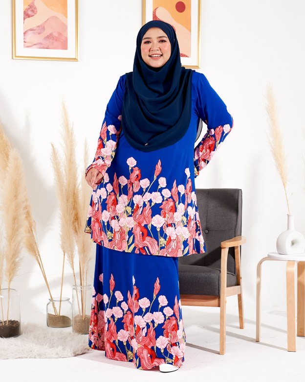 Kurung Lara - Blossom Blue