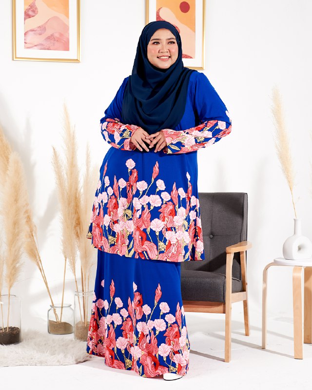 Kurung Lara - Blossom Blue