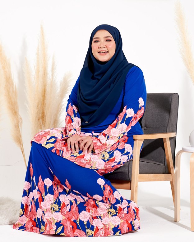 Kurung Lara - Blossom Blue