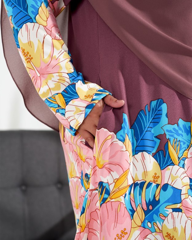 Kurung Lara - Viola Mauve