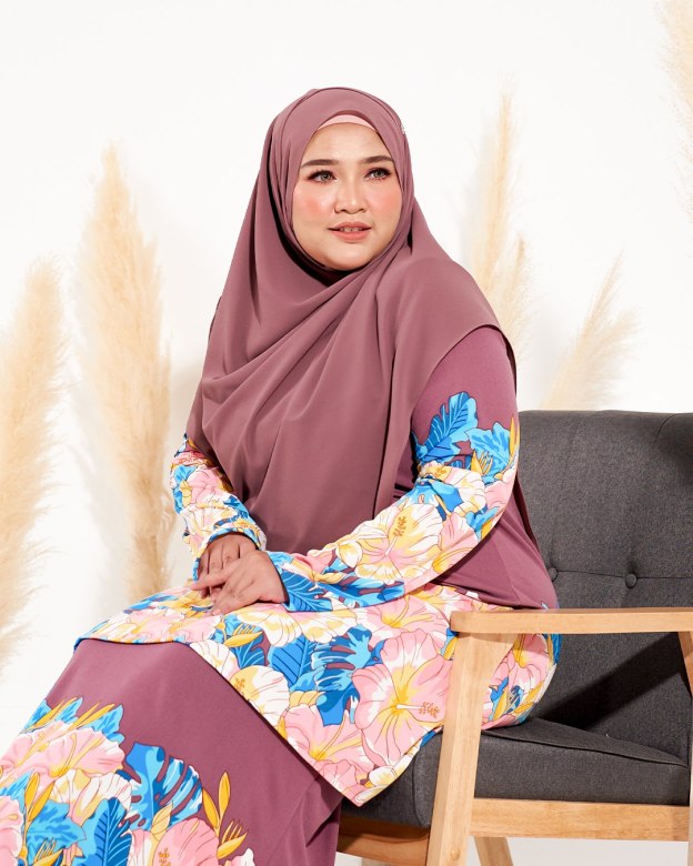 Kurung Lara - Viola Mauve