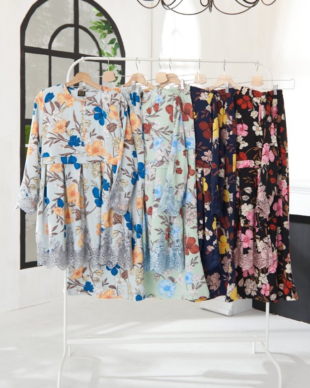 Baju Kurung Awfiyah - Dark Blue
