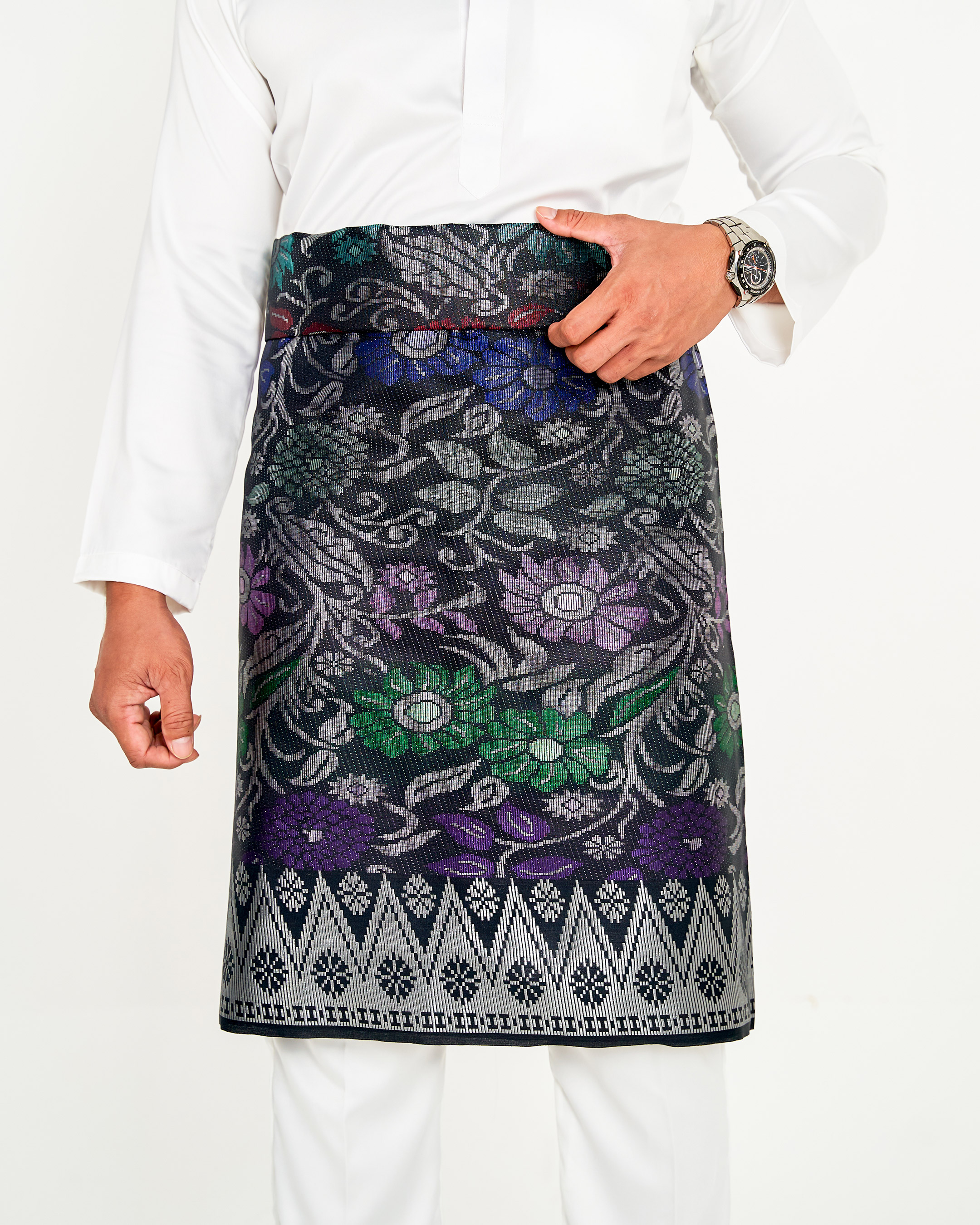 Sampin Songket Tenun Exclusive Hombre - Gold Series