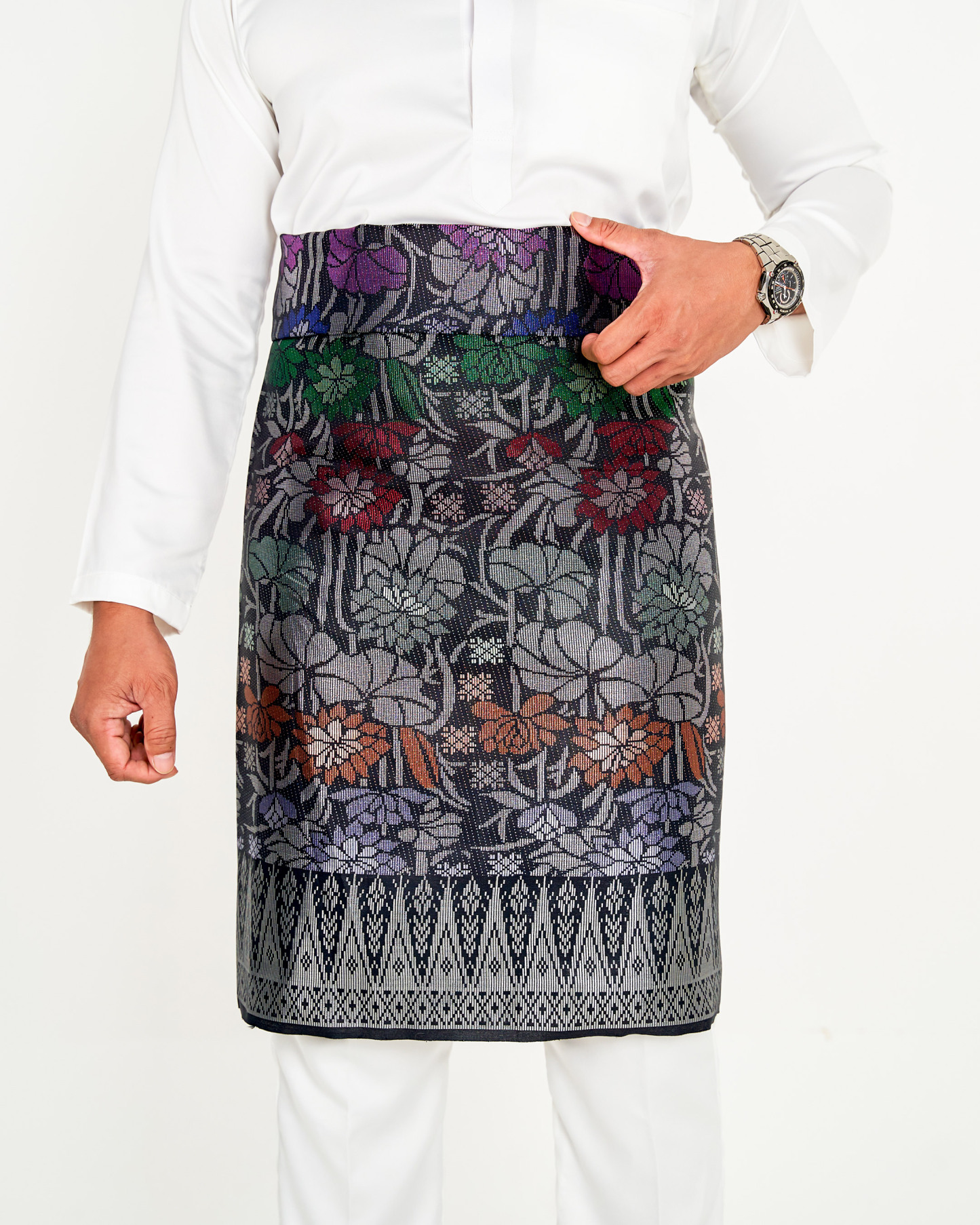 Sampin Songket Tenun Exclusive Hombre - Gold Series