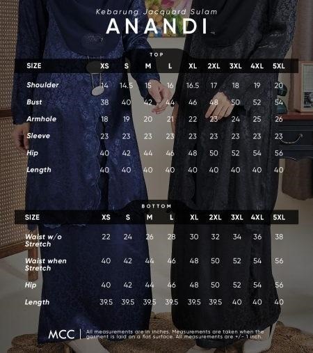 Baju Kebarung Sulam Jacquard Anandi