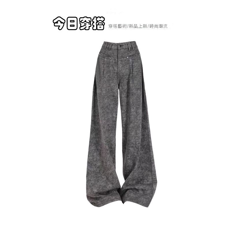 【單件/套裝】韓系慵懶風時尚針織毛衣+氣質顯瘦休閒褲兩件套