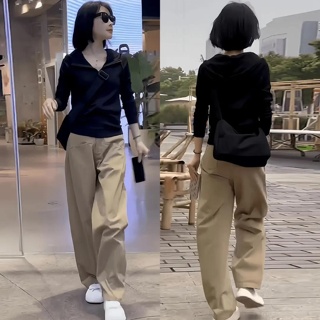 【單件/套裝】連帽減齡長袖外套+休閒長褲兩件套