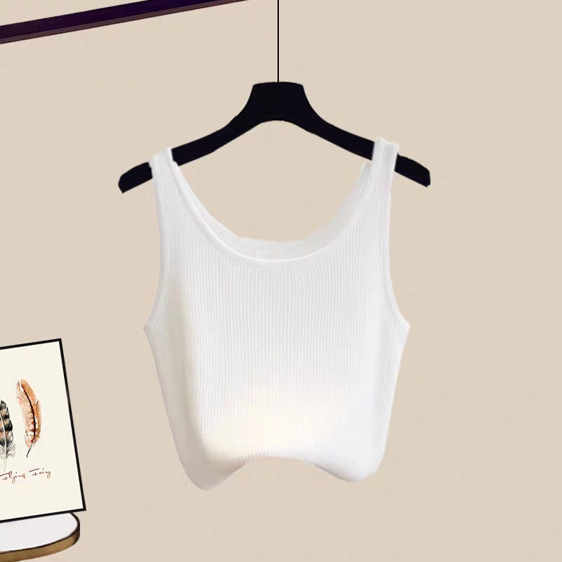 【單件/套裝】韓版百搭襯衫背心顯瘦牛仔裙三件套裝-lululam