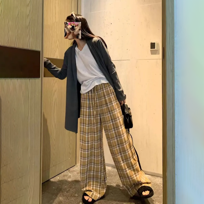 韓版寬鬆休閑中長款外套薄款毛衣針織開衫-lululam