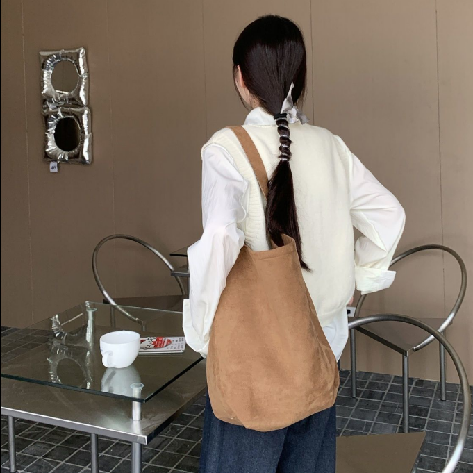 【單件/套裝】彩虹紐扣針織馬甲+通勤遮肉長袖襯衫兩件套-lululam