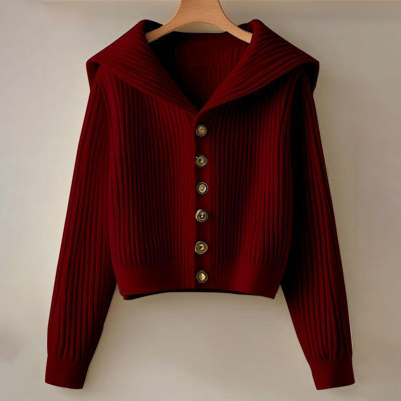 時尚復古慵懶風高級感顯瘦針織毛衣