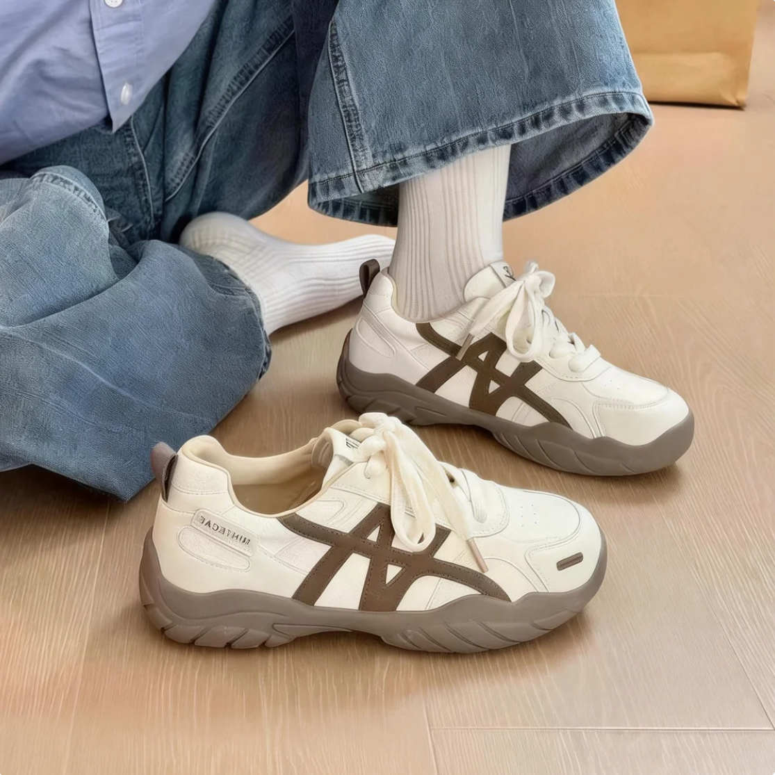 厚底阿甘鞋百搭休閒運動軟底老爹鞋