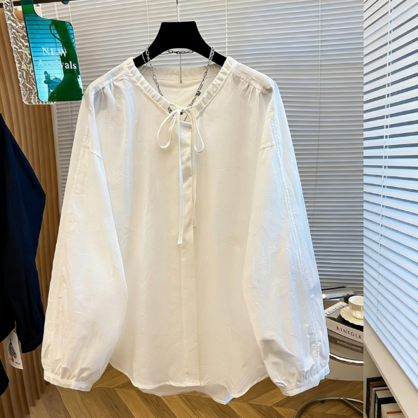 寬鬆休閒慵懶風高端苧麻薄款防曬襯衫
