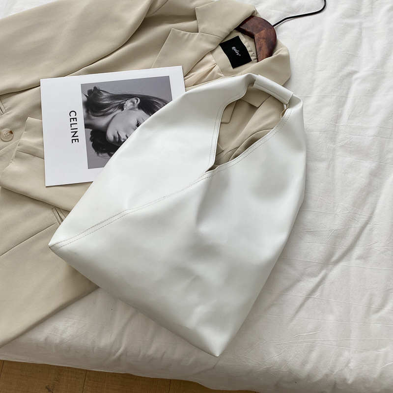 復古韓版休閒慵懶風時尚水桶包-lululam