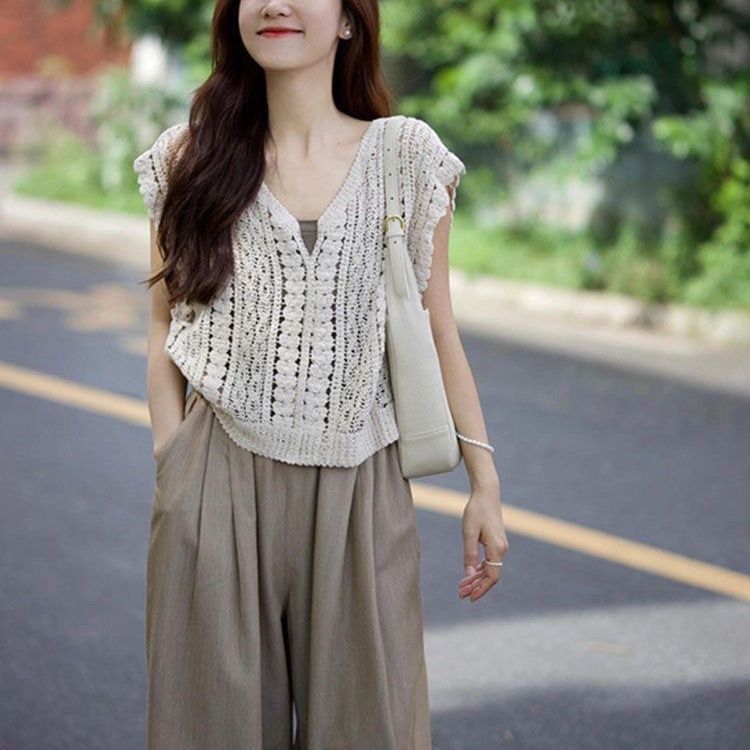 【單件/套裝】休閒顯瘦時尚港風高級韓系三件套裝-lululam