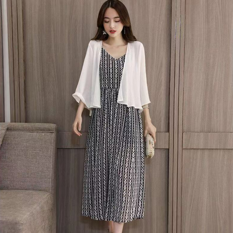 雪紡披肩時尚寬鬆百搭防曬空調開衫-lululam